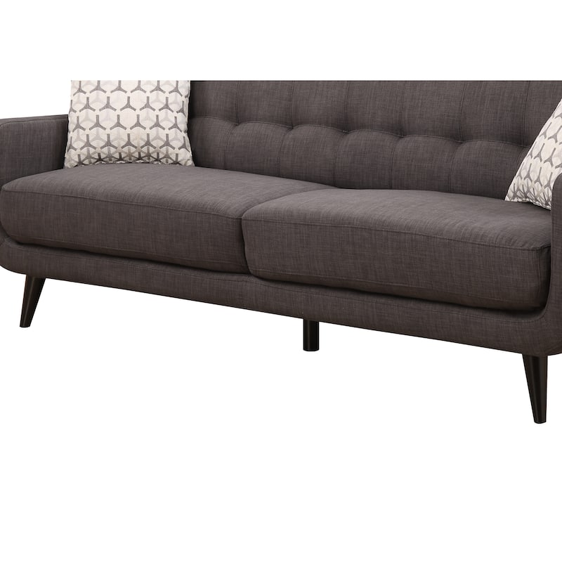 Carson Carrington Stykkisholmur Mid-century Modern Charcoal Sofa