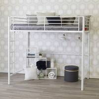 Taylor & Olive Abner White Metal Full Size Loft Bed