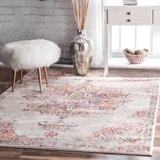 Nuloom Vintage Persian Medallion Faded Area Rug