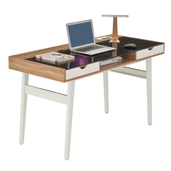Shop Mordern Designs Walnut Compact Computer Desk With Storage