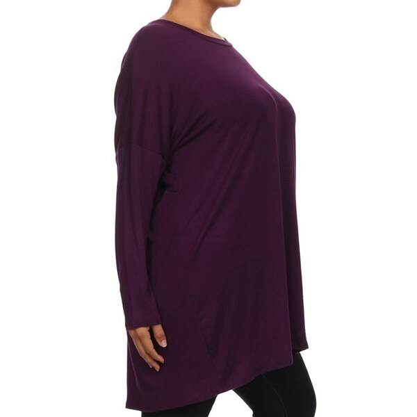 plus size rayon spandex tops