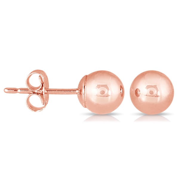 Marquee Jewels 10k Rose Gold 5 Millimeter Ball Stud Earrings Marquee Jewels 10k Rose Gold 5 Millimeter Ball Stud Earrings