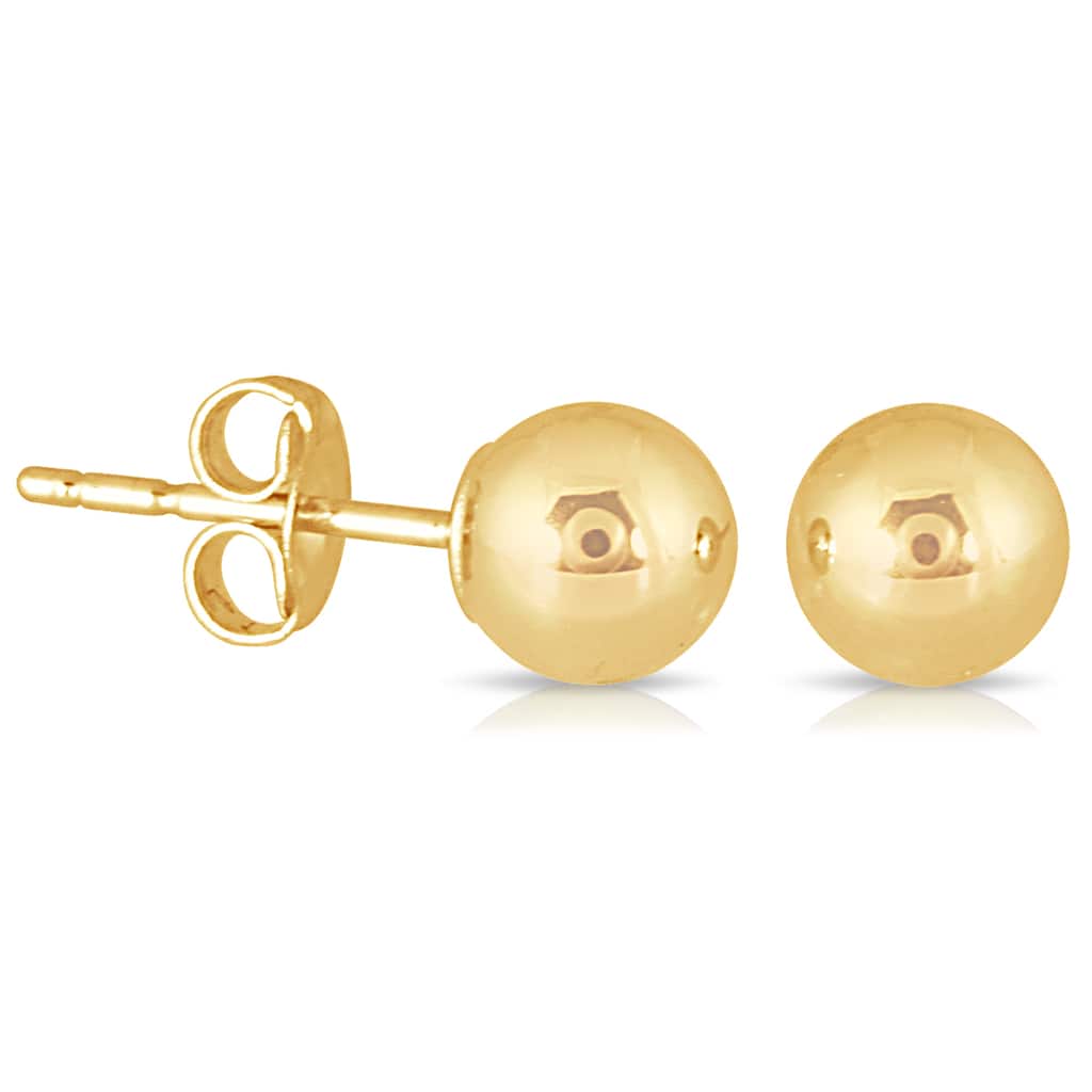 Marquee Jewels 10k Yellow Gold 5-millimeter Ball Stud Earrings