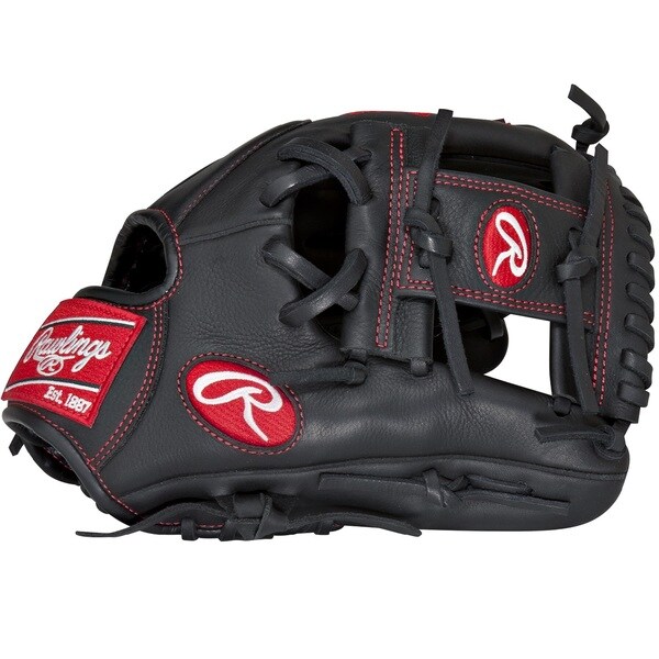 Rawlings Gamer Series Youth Pro Taper Black Leather Baseball Glove