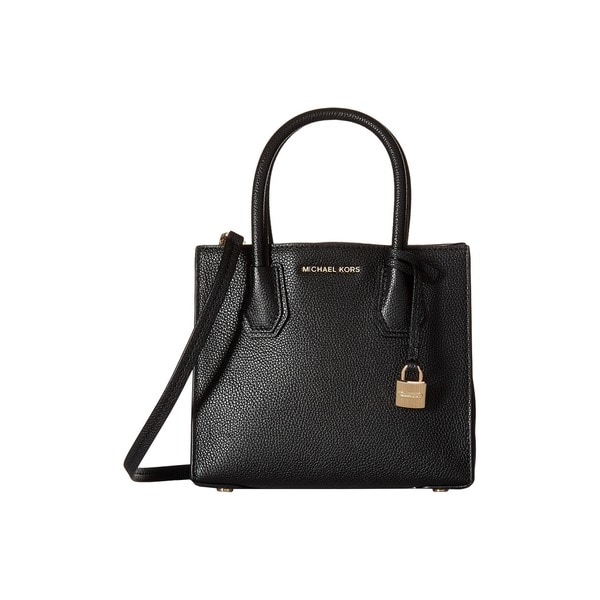 MK black leather handbags