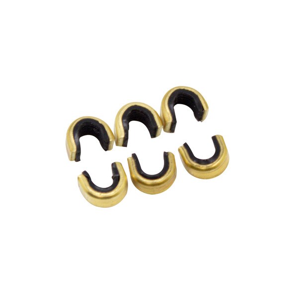 SAS Archery Hunter Black Brass/Rubber String Nocks (Pack of 6)