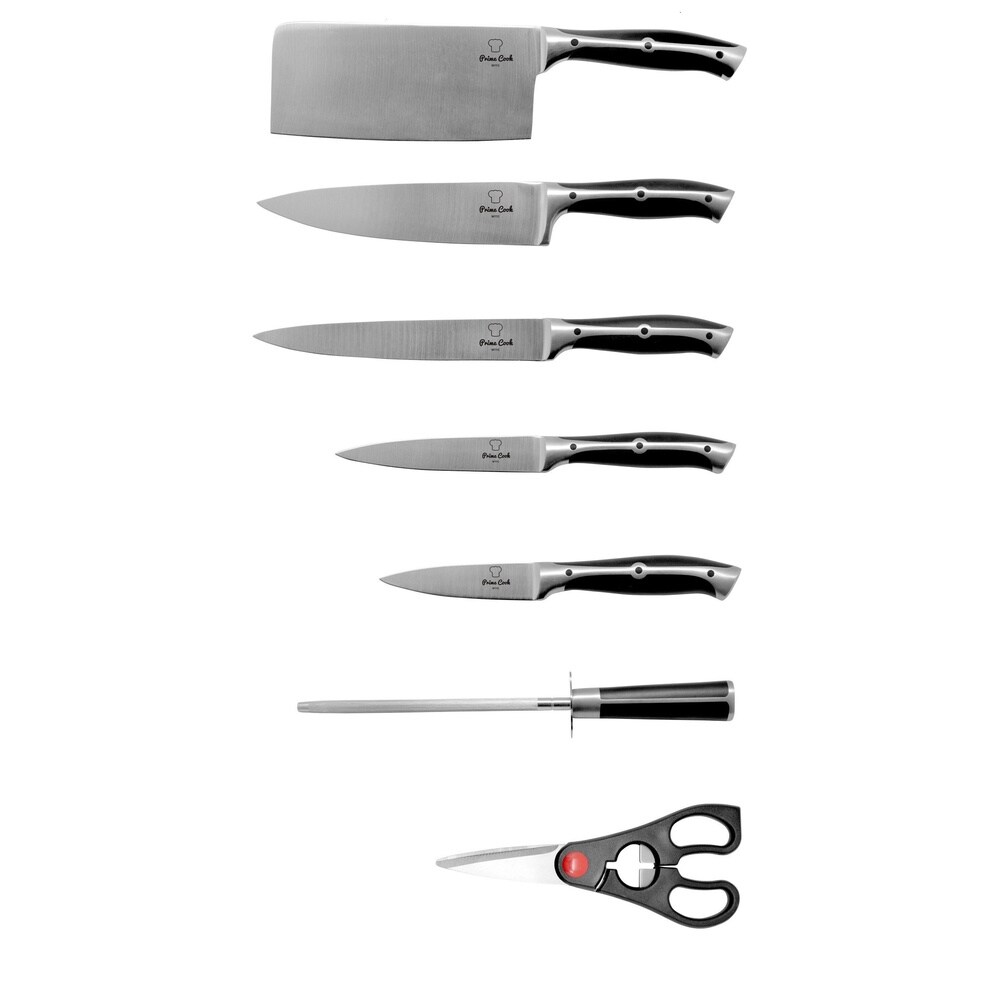 Rachael Ray Cutlery Japanese Stainless Steel Knives Set with Sheaths,  8-Inch Chef Knife, 5-Inch Santoku Knife, and 3.5-Inch Paring Knife, Teal