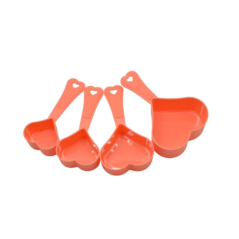 Prime Cook Heart-shaped Measuring Cups (Pack of 4)