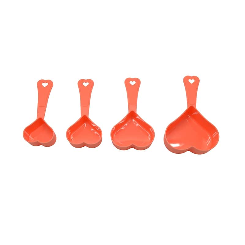 Prime Cook Heart-shaped Measuring Cups (Pack of 4)
