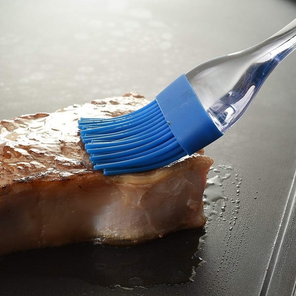slide 2 of 2, Prime Cook Blue Silicone BBQ Brush COLOR