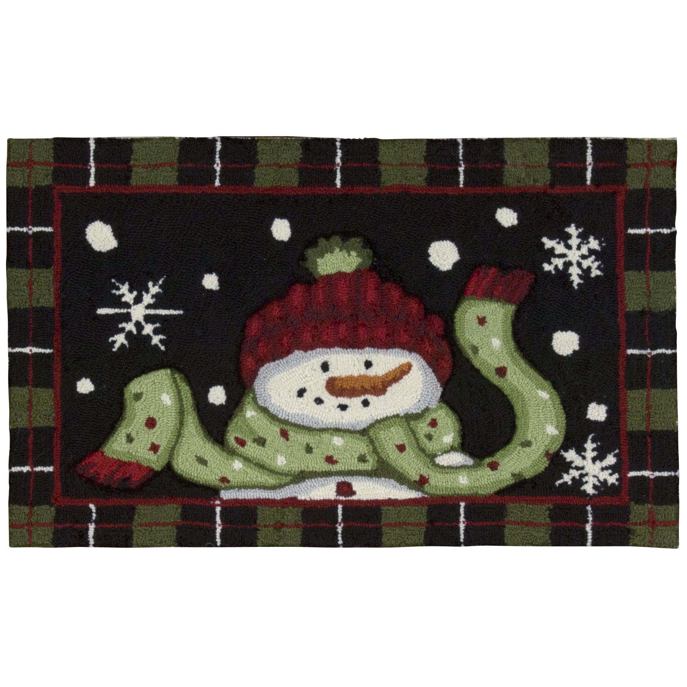 Nourison Everywhere Snowman Black Accent Rug - 1'8" x 2'6"