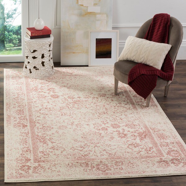 Safavieh Adirondack Vintage Distressed Ivory / Rose Rug (2'6 x 4')