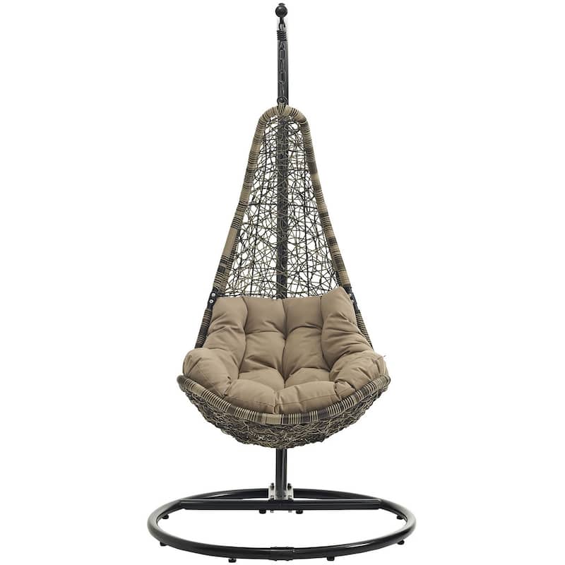 Modway Abate Rattan Outdoor Patio Swing Chair