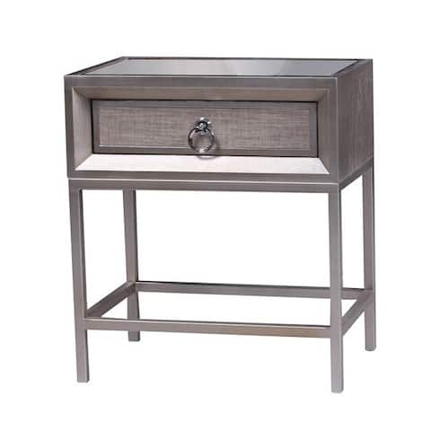 Metal Statements By J Furniture Our Best Home Goods Deals Statements By J Cidy Nightstand W Drawer And Mirrored Top 22 5 Inch Tall