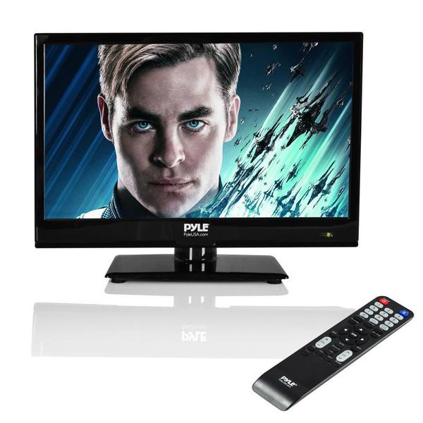 Pyle PTVDLED16 15.6inch LED TV HD Flat Screen TV with Builtin CD