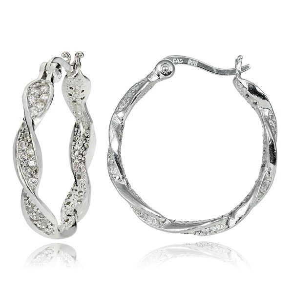 Sterling Silver Cubic Zirconia Hoop Earrings 2025 | www Sterling Silver Cubic Zirconia Hoop Earrings 2025 | www