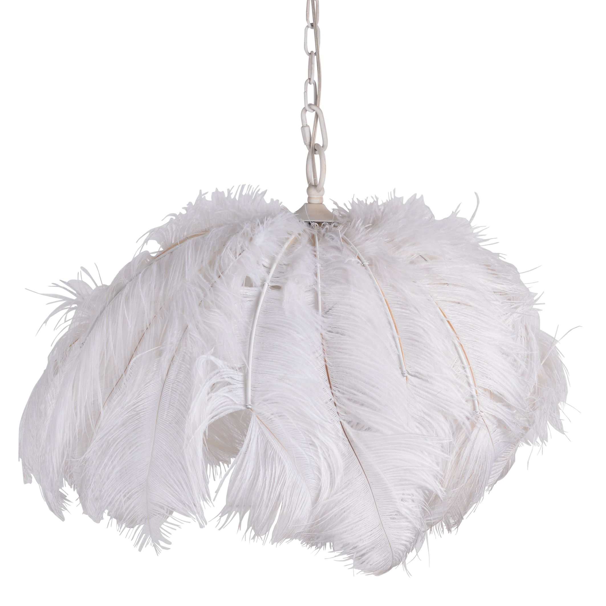 Shabby Chic Cream Iron 60-watt 1-light Chandelier (24X20.5X16" CHANDELIER) - Chandeliers For Bedrooms by Overstock.com