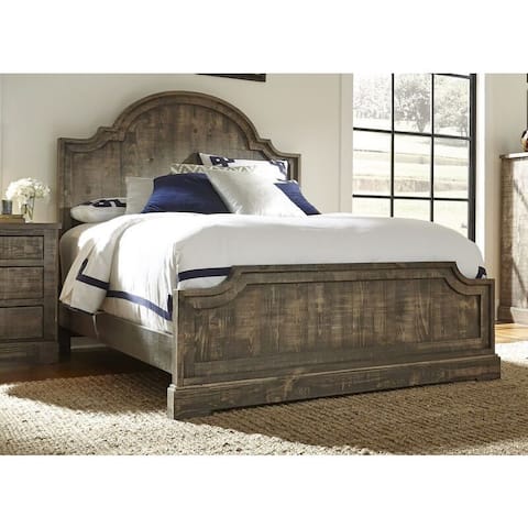 Meadow Grey Pine Complete Queen-sized Bed