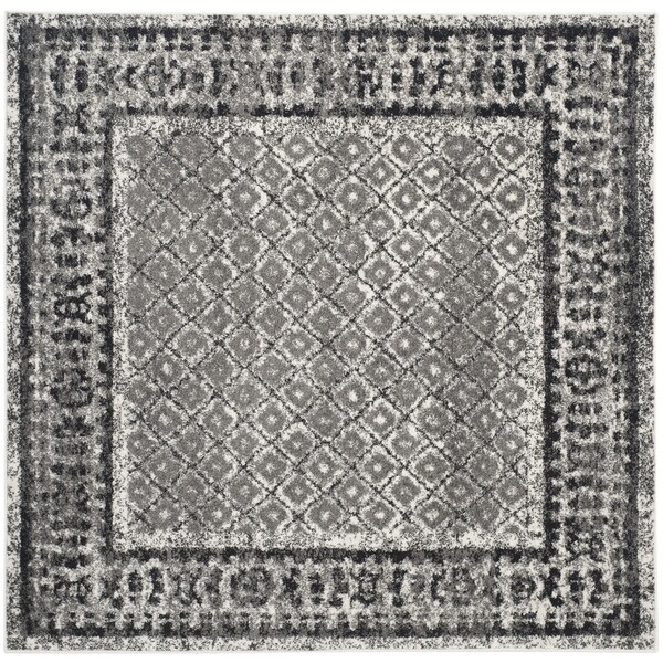 Safavieh Adirondack Royce Vintage Ivory / Silver Rug - 4' x 4' Square