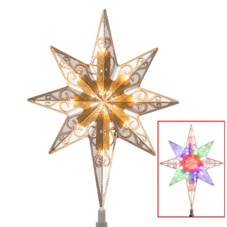 National Tree Company Christmas Tree Top Star With Dual Color Lights