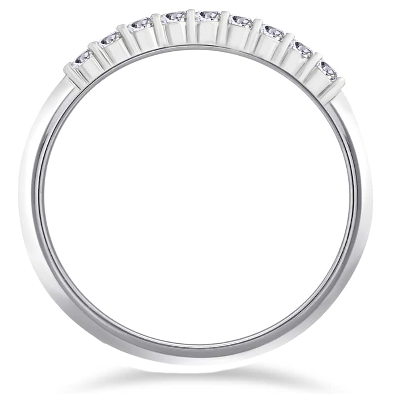 14k White Gold 1/4ct TDW Eco Friendly Lab Grown Diamond Wedding Stackble Ring
