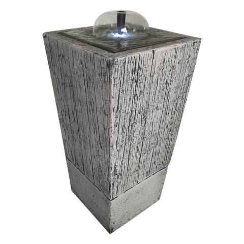 A&B Home Grey Glass/Stone Indoor Rock Fountain