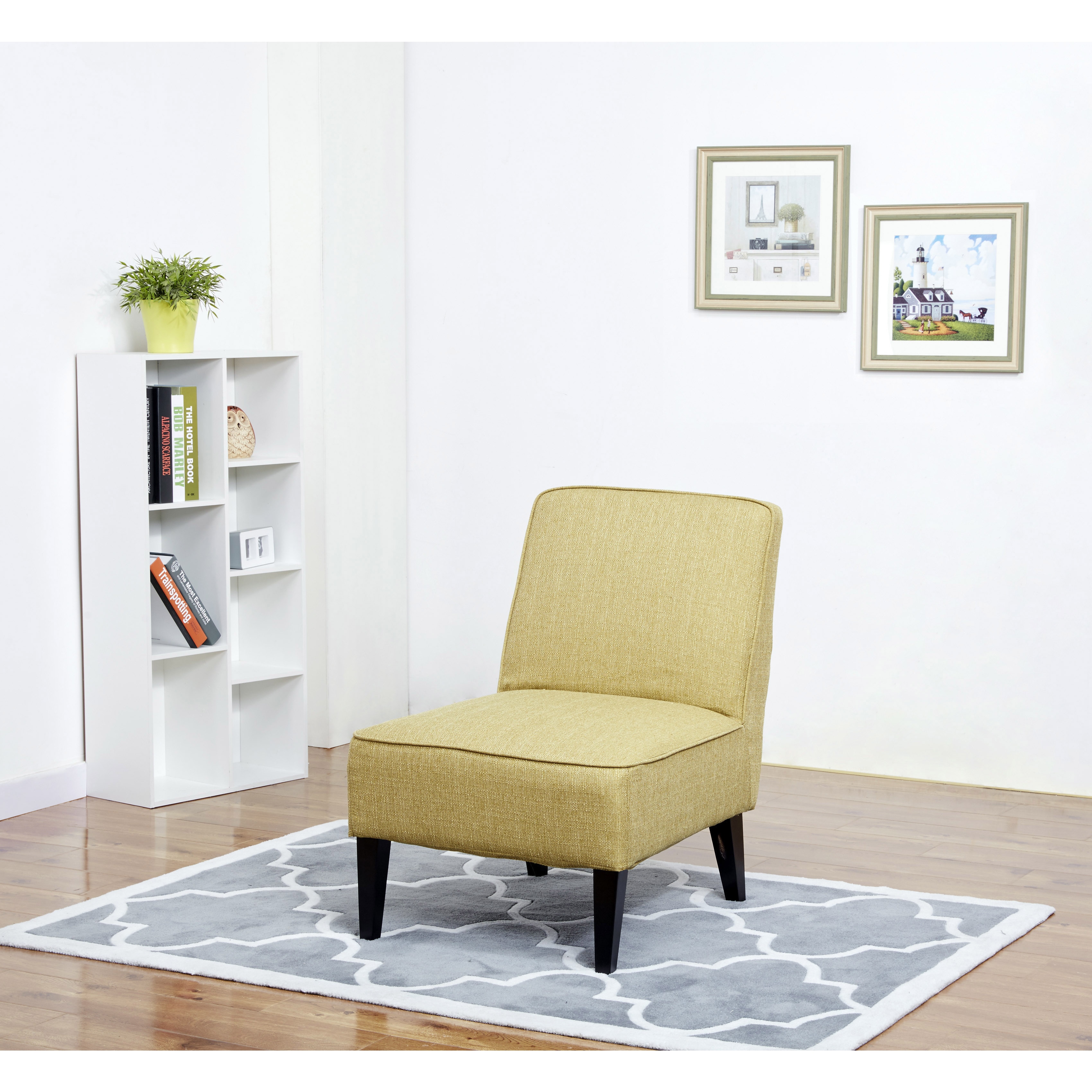 Boise Green Slipper Accent Chair