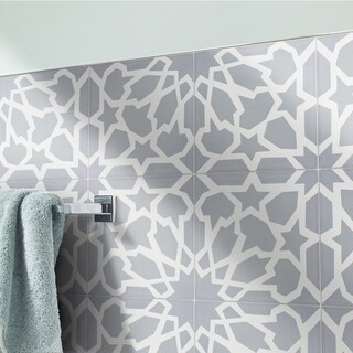 Bahja Grey White Moroccan Cement Granite Wall Tile