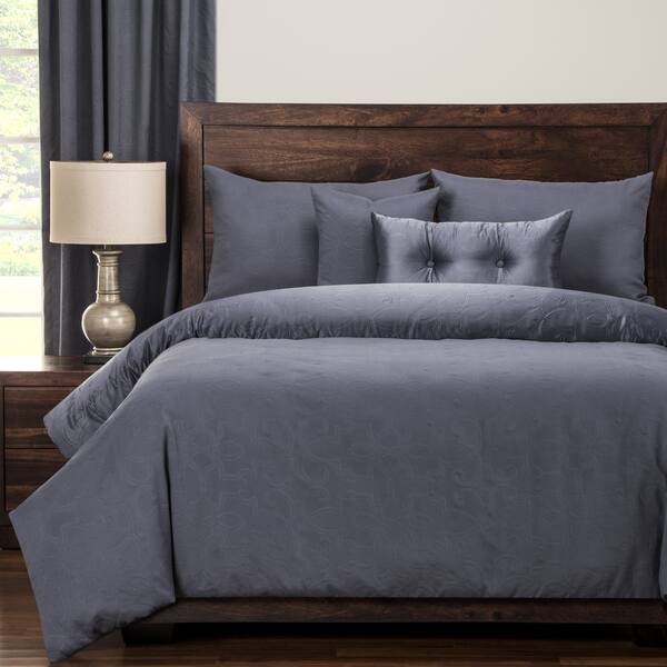 Shop Pologear Gateway Denim Embossed Luxury Duvet Cover And