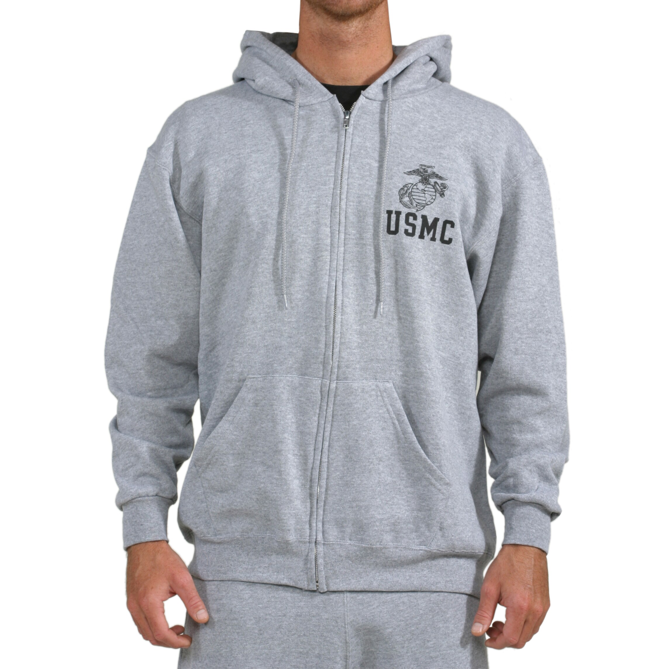 usmc full zip hoodie