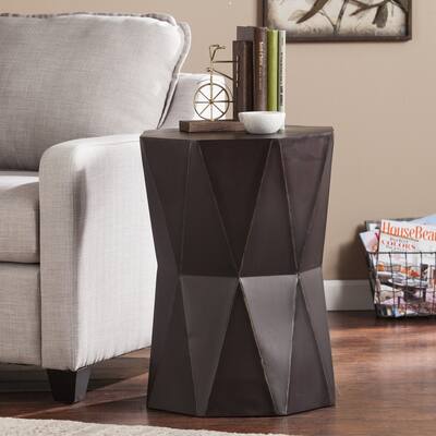 SEI Furniture Terwilliger Antique Black Accent Table