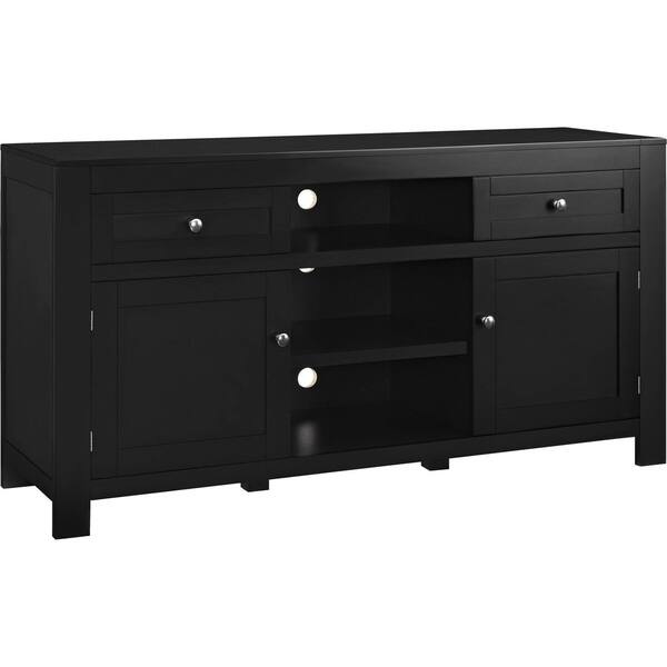 Shop Ameriwood Home Hadley Black Tv Stand For Tvs Up To 60 Inches