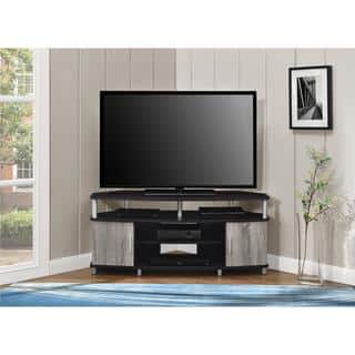 ameriwood home carson espressoweathered oak corner tv stand for tvs up to 50 inches - Tv Stands Corner ameriwood home carson espressoweathered oak corner tv stand for tvs up to 50 inches - Tv Stands Corner