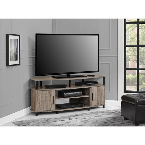Ameriwood Home Carson 50inch Sonoma Oak Corner TV Stand Free