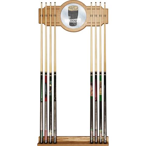 Guinness Stained Wood Cue Rack with Mirror