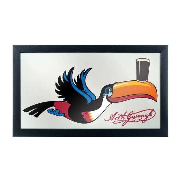 Guinness Framed Mirror Wall Plaque 15 x 26 Inches