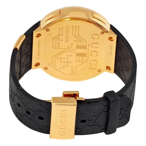 gucci digital watch rubber strap
