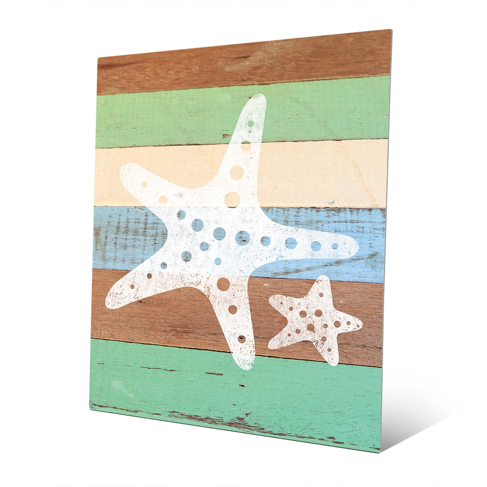 White Starfish Wall Art On Metal Free Shipping White Starfish Wall Art On Metal