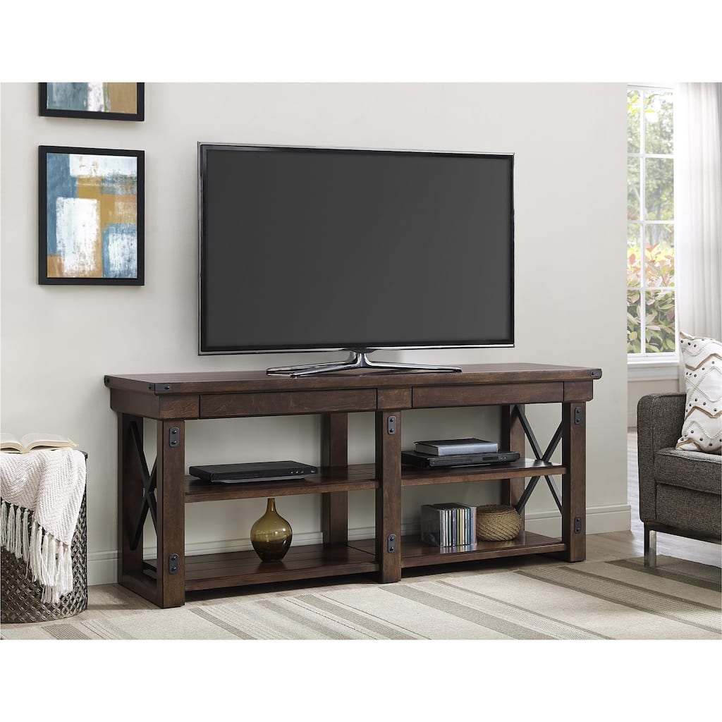 Carbon Loft Konkle Mahogany Veneer 65-inch TV Stand