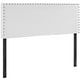 preview thumbnail 3 of 6, Phoebe White Full Vinyl Headboard