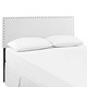 preview thumbnail 2 of 6, Phoebe White Full Vinyl Headboard