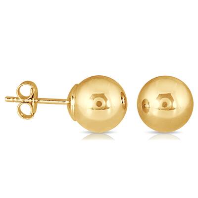 Marquee Jewels 10K Yellow Gold 7-millimeter Ball Stud Earrings