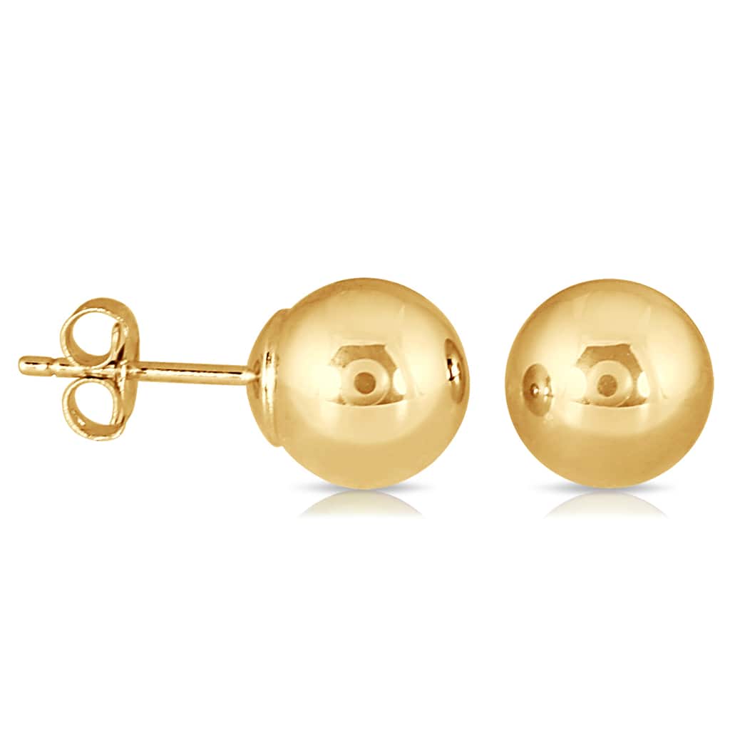 Marquee Jewels 10K Yellow Gold 7-millimeter Ball Stud Earrings