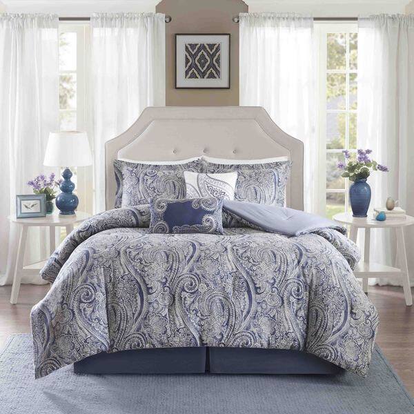 Shop Harbor House Stella Cotton Sateen Printed 6 Piece Comforter