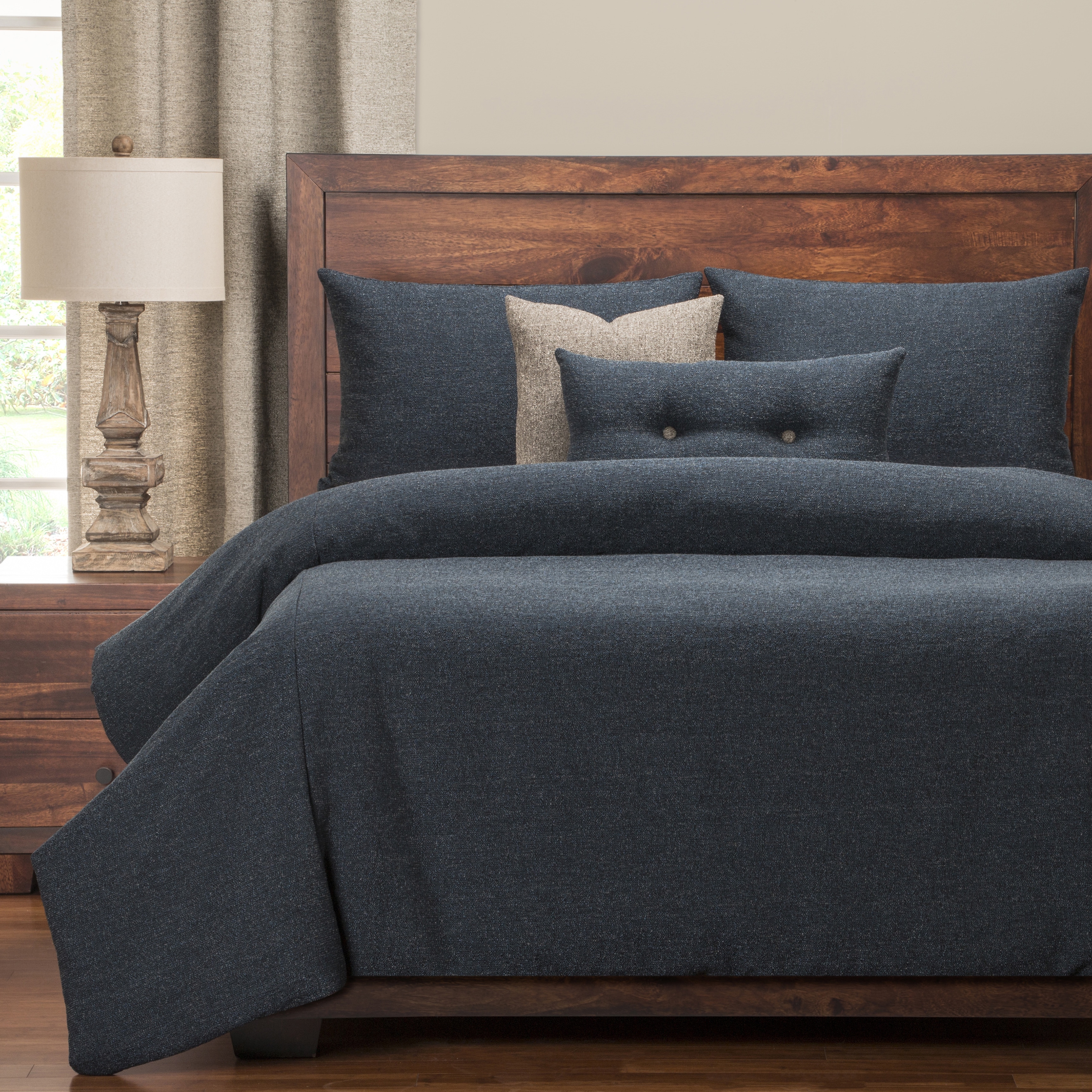Belmont Deep Blue Luxury Duvet Cover Set