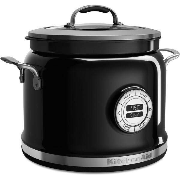 4 Qt. Onyx Black Non-Stick Electric Multi-Cooker 4 Qt. Onyx Black Non-Stick Electric Multi-Cooker