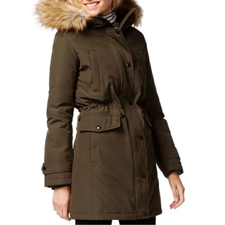 Shop Michael Kors Olive Green Down Parka - Free Shipping Today ...