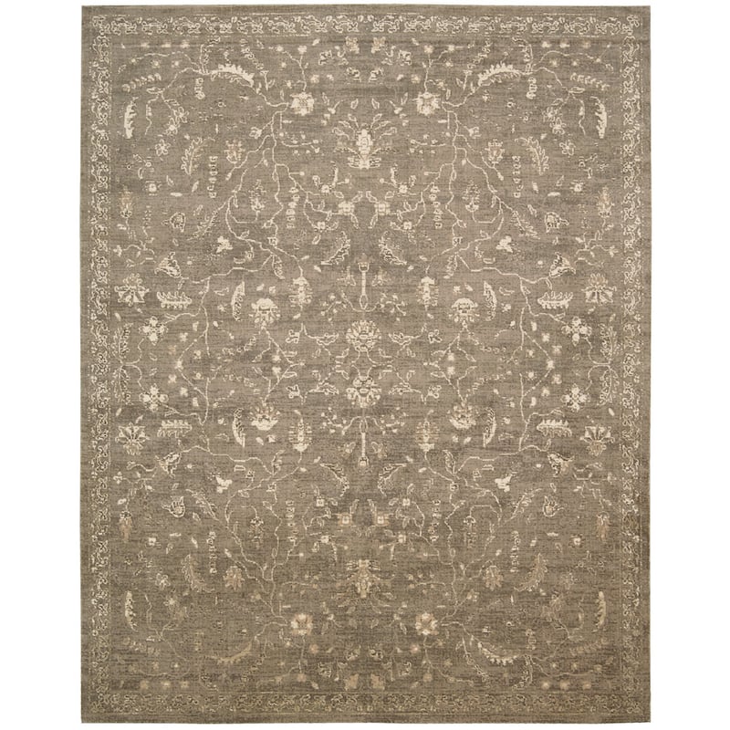 Nourison Silken Allure SLK02 Area Rug - 2'3" x 3' - Beige - Rectangle