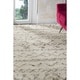 preview thumbnail 5 of 6, Safavieh Handmade Casablanca Ivory / Grey New Zealand Wool Rug - 9' x 12'