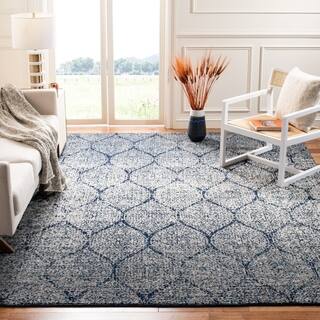 7 X 10 Rugs Area For Less Safavieh Madison Vintage Navy Silver Distressed Rug 7 X 10